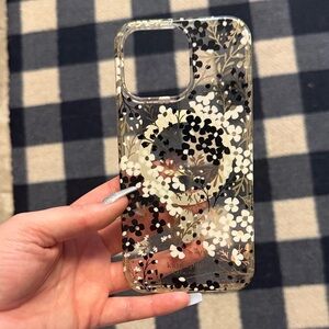Kate Spade Floral Clear Phone Case iPhone 14 Pro Max
